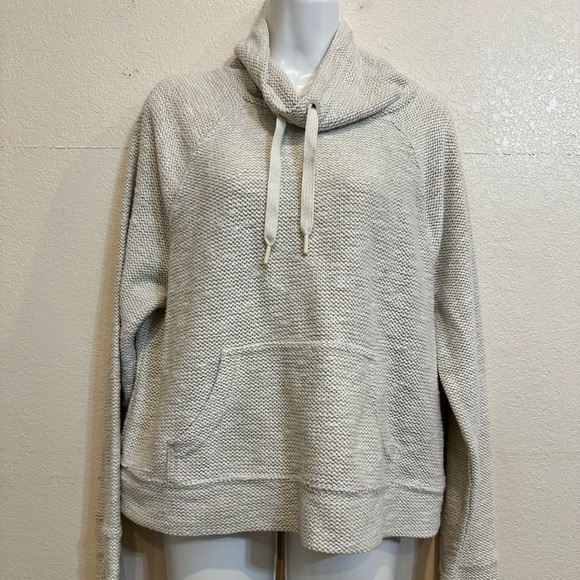aerie Tops - Aerie Women's Textured Beige Hoodie